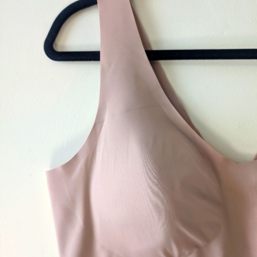 Honeylove LiftWear Tank Seamless Shapewear Wide Band V-Neck Sand 2X - Picture 6 of 8